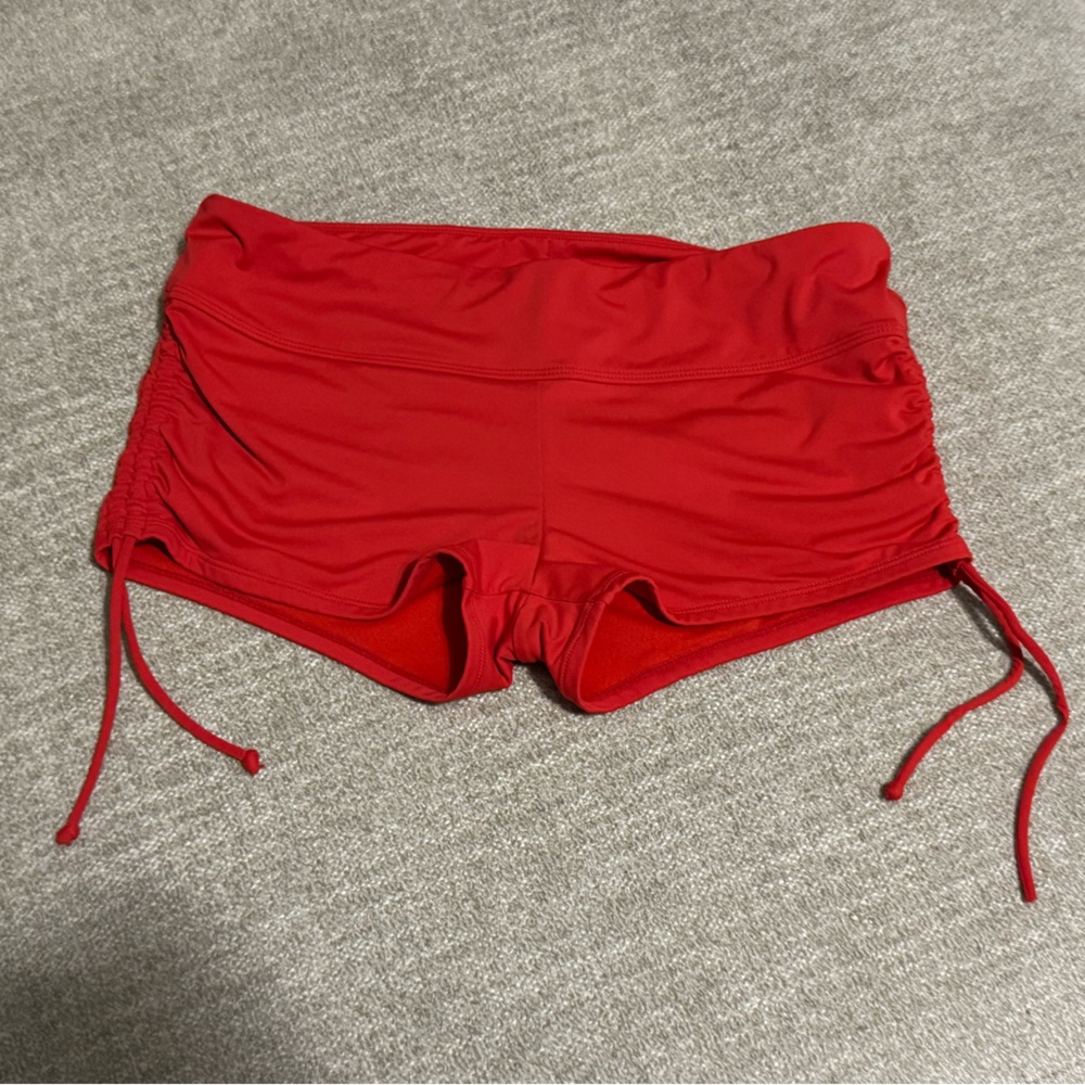 Athleta Red Athletic Shorts Lightweight Relaxed Fit